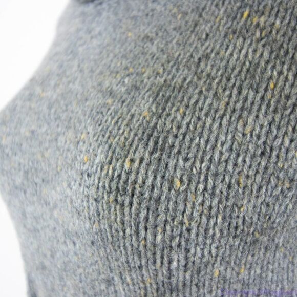 Max Studio wool blend cowl neck cable knit grey pleated sweater dress, size S - Picture 14 of 16